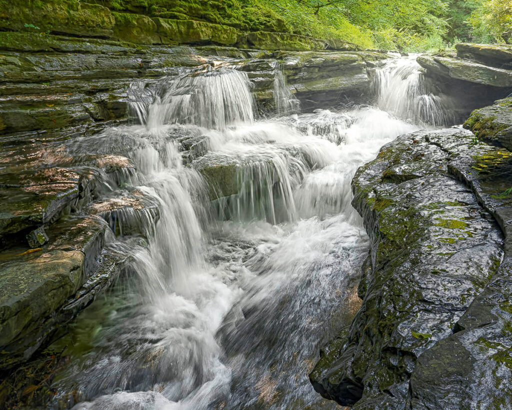 Sunlight in the Gorge – Robert Treman SP Lower Cascade at Robert H. Treman State Park
